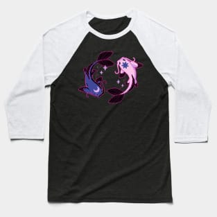 Moon and Sun Koi Baseball T-Shirt